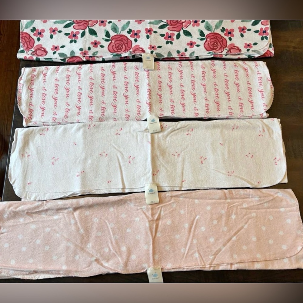 Cloud Island Flannel baby blankets - set of 4